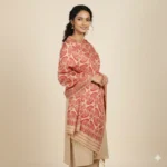 Crimson Mandala Drape All Over Shawl