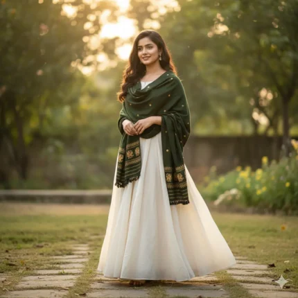 Hiraani Eri Silk Shawl Muga Work