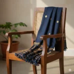 Indigo Roots Eri Silk Shawl Muga Work