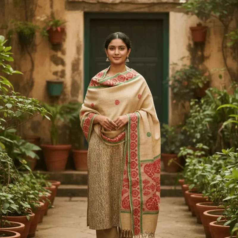 Noorangi Heritage Woven Stole