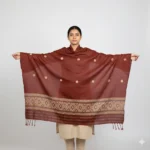 Heritage Glow Eri Silk Stole Muga Work