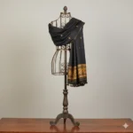 Siyahi Sona Wrap Eri Silk Shawl Muga Work