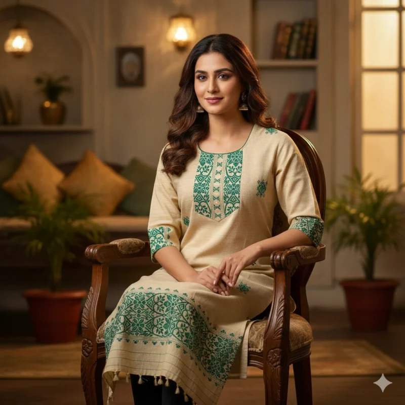 Harini Forest Weave Kurti