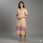 Lavender Noor Handloom Kurti