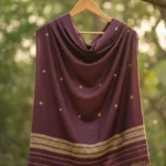 Stole Crimson Royalty Eri Silk Stole Muga Work