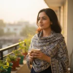 Neel Jungle Jamdani Shawl