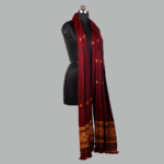 Golden Dusk Elegance Eri Silk Shawl Muga Work