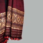 Golden Dusk Elegance Eri Silk Shawl Muga Work