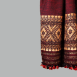 Golden Dusk Elegance Eri Silk Shawl Muga Work