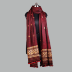 Golden Dusk Elegance Eri Silk Shawl Muga Work