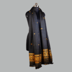 Siyahi Sona Wrap Eri Silk Shawl Muga Work