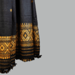 Siyahi Sona Wrap Eri Silk Shawl Muga Work