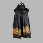 Siyahi Sona Wrap Eri Silk Shawl Muga Work