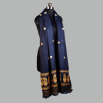 Indigo Roots Eri Silk Shawl Muga Work