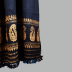 Indigo Roots Eri Silk Shawl Muga Work