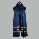 Indigo Reverie Eri Silk Shawl Muga Work