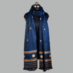 Indigo Reverie Eri Silk Shawl Muga Work