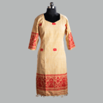 Kesari Gulmohar Hand weave Kurti