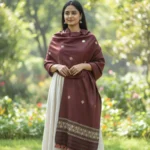 RaktBindu Heritage Eri Silk Stole Muga Work
