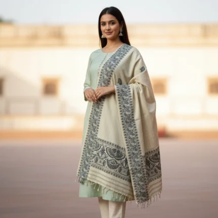 KalaVastra Charm Side Border Shawl
