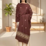 Paisley Legacy Eri Silk Stole Muga Work