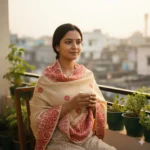 Khushaal Phool Side Border Shawl