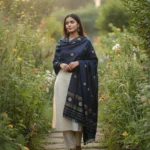 Neel Kamal Elegance Eri Silk Shawl Muga Work