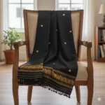Noir Flora Heritage Eri Silk Shawl Muga Work