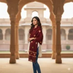 Noor Weave Heritage Eri Silk Shawl Muga Work