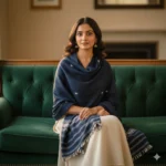 NeelVritta Classic Handloom Eri Silk Stole Eri Work