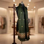 Mystic Gold Weave Eri Silk Shawl Muga Work