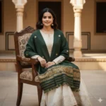Forest Royale Eri Silk Shawl Muga Work