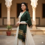 Forest Royale Eri Silk Shawl Muga Work
