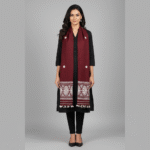 Burgundy Bloom Eri Silk Shawl Eri Work