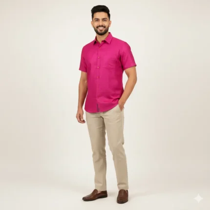 Plum Prestige – Premium Textured Eri Silk Shirt