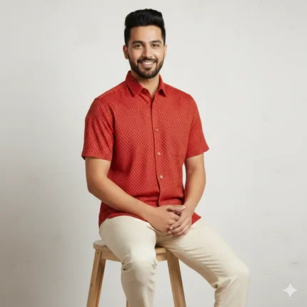 Firedrop – Heritage Print Cotton Shirt