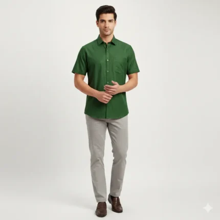 Verdant Rise Eri Silk Shirt