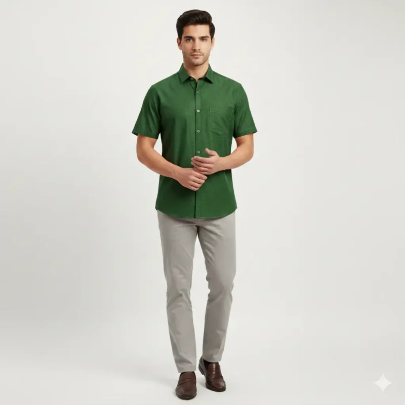 Verdant Rise Eri Silk Shirt