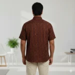 Ochre Code – Tribal Pattern Cotton Shirt
