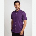 Royal Depth – Majestic Purple Eri Silk Shirt