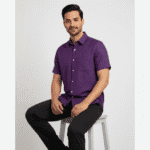 Royal Depth – Majestic Purple Eri Silk Shirt