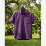 Royal Depth – Majestic Purple Eri Silk Shirt