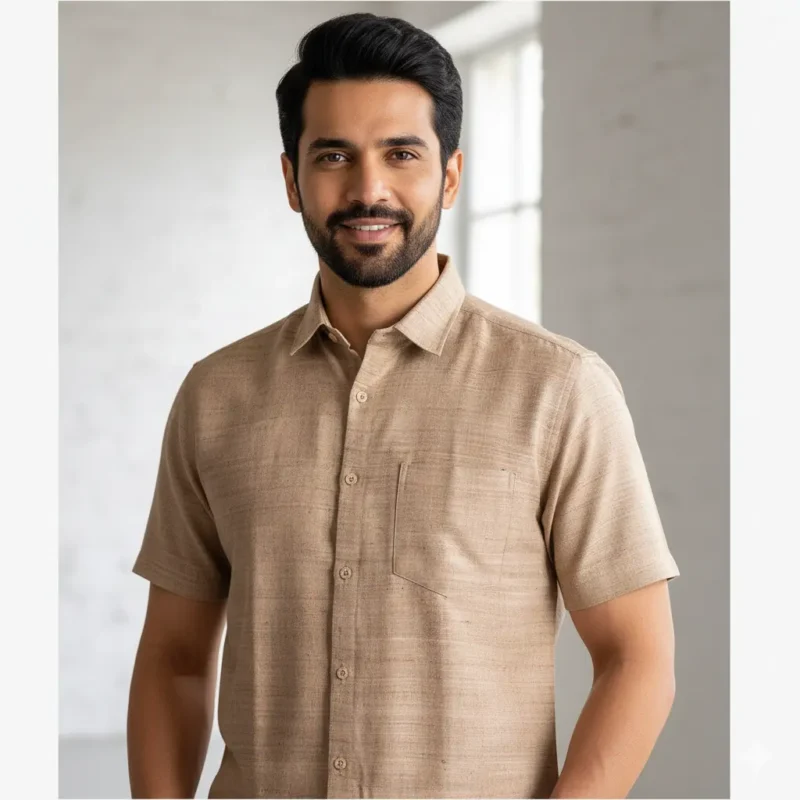 Golden Legacy – Muga Ghicha Majesty Silk Shirt