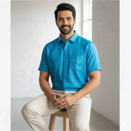 Ocean Veil – Breezy Men’s Eri Silk Shirt