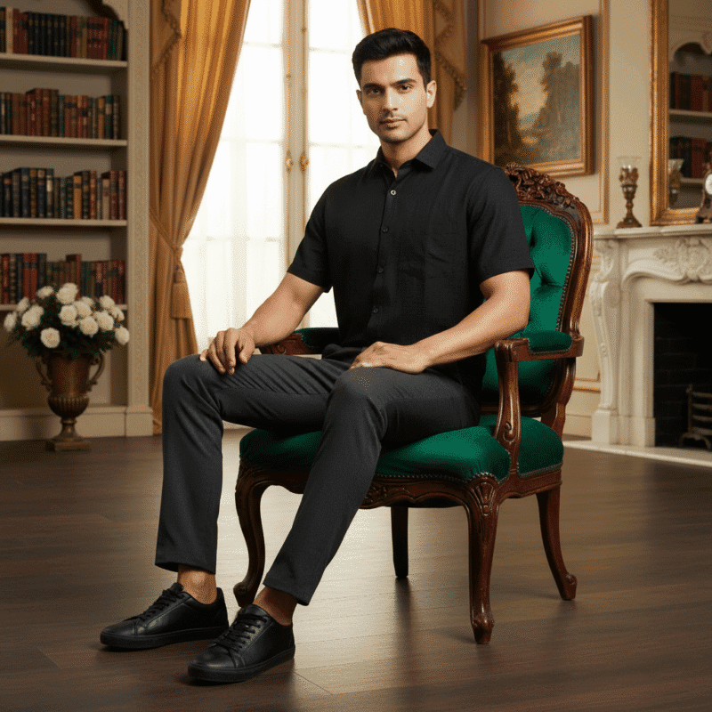 Carbon Edge Formal Eri Silk Shirt