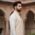 Maharaja Ivory Eri-Tassar Silk Modi Jacket