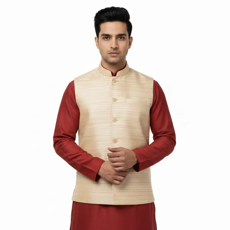 PurePeace Assam Muga Ghicha Jacket