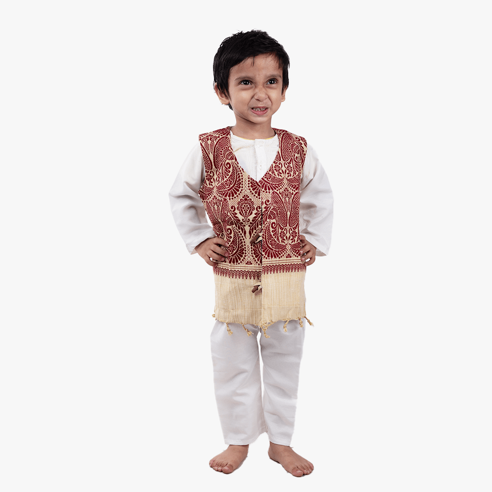 BAS_1188 maroon baby jacket