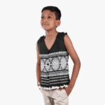 black with white baby jacket