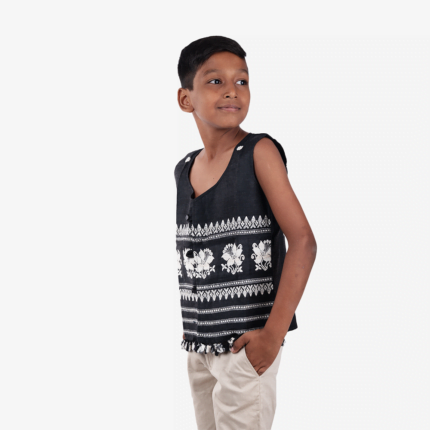 black with white baby jacket